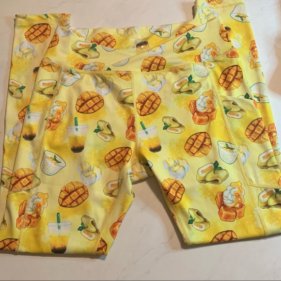 IRON YOKAI Mango Print V-CUT LEGGINGS Size XL - Picture 10 of 15